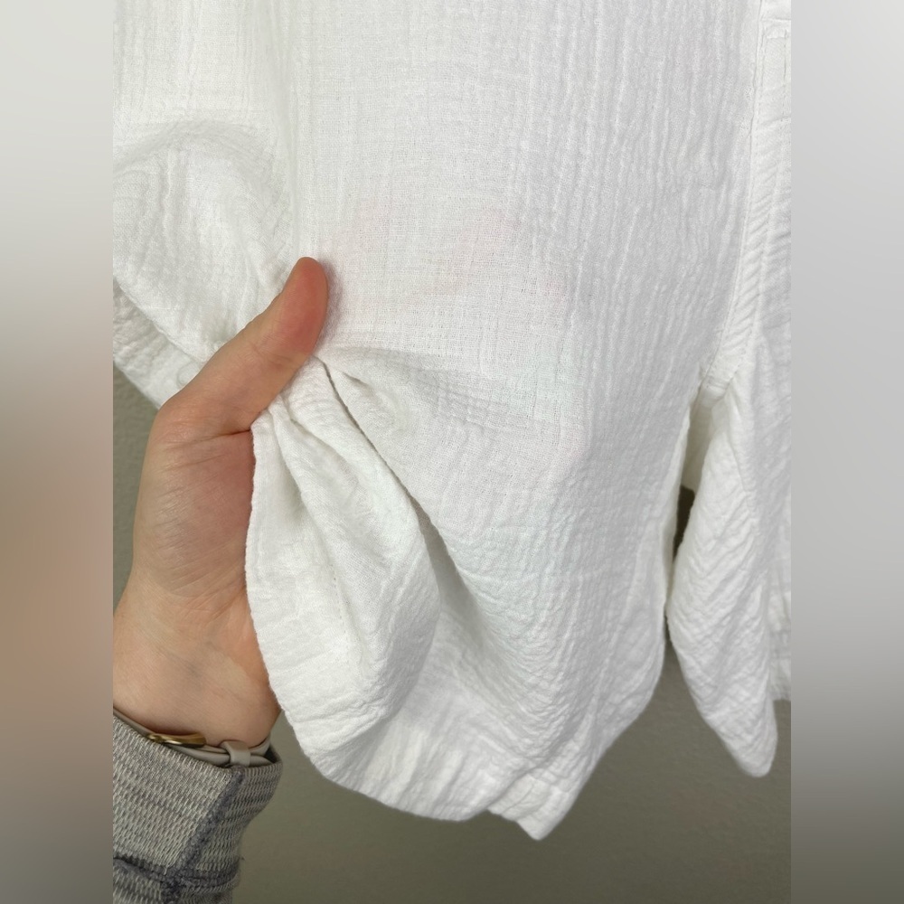 Aerie Women's XL Daybreak Trouser Short White Mid Rise 100% Cotton Beach MidRise - Picture 5 of 16